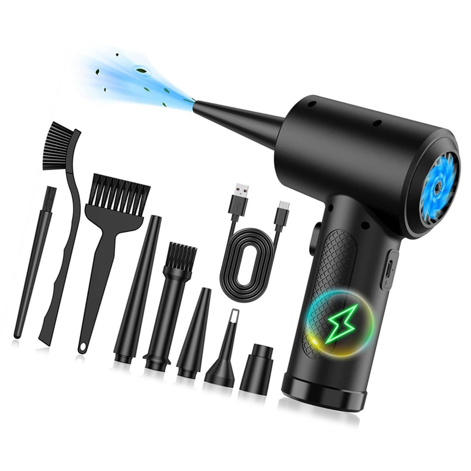 Souffleur rechargeable de PC pour un espace de travail propre et des claviers sans poussière