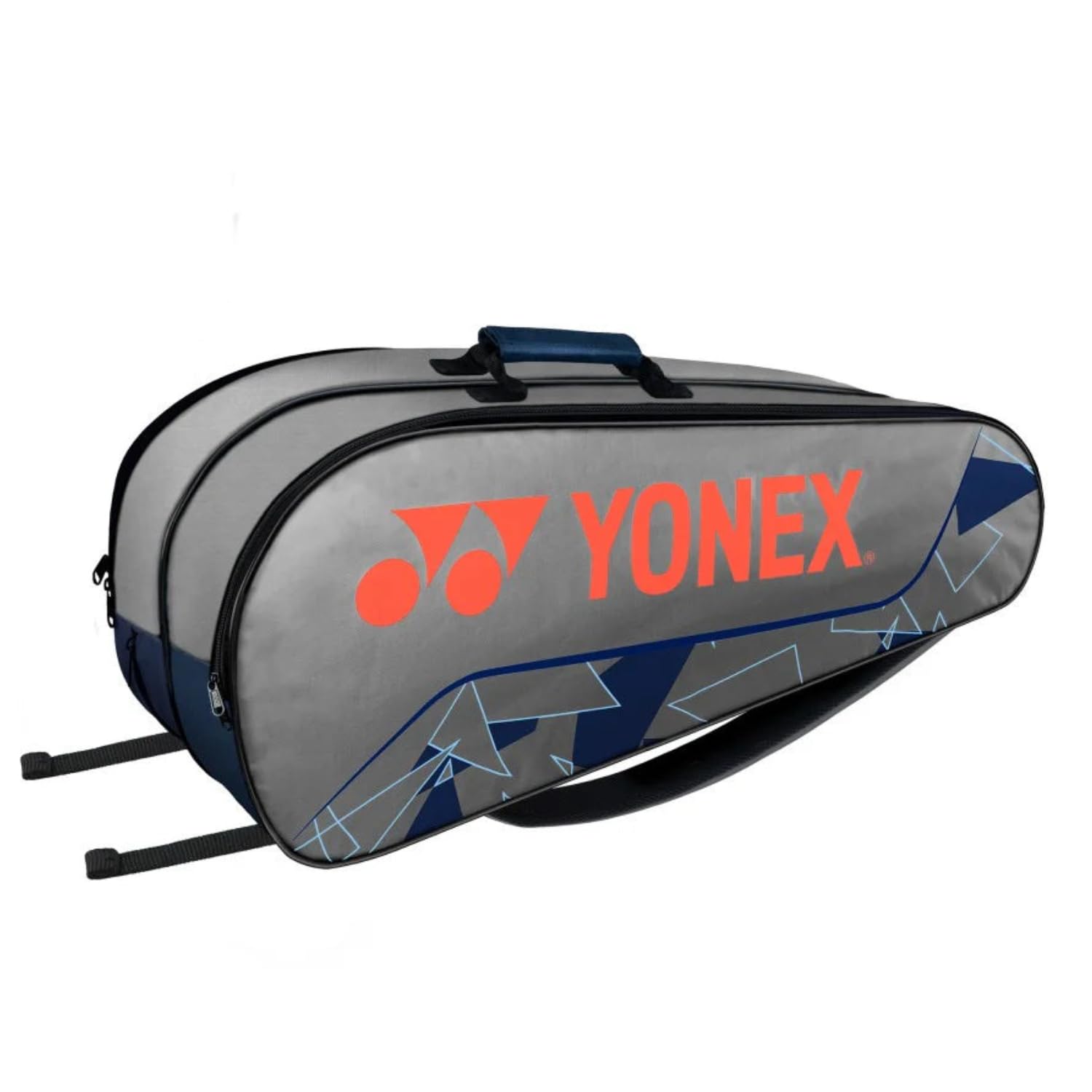 YONEX ACE1-Q014-2326-T01-S Badminton Racquet Bag | Premium Sports Kit Bag | Multi-Compartment Racket Storage | Durable Polyester | Training & Tournament Bag (Grey/Cherry Tomato)-image-34