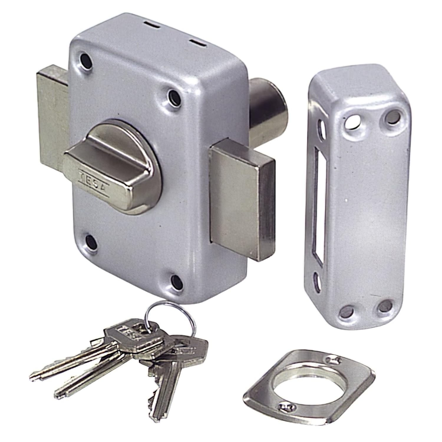 TESA 3010112 Cilindro europeo, cromato, per serrature a profilo europeo