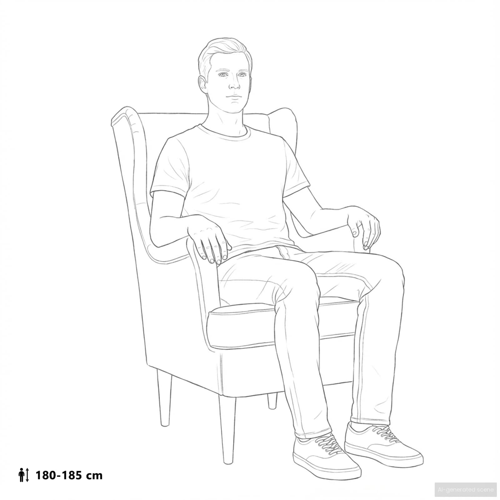 vidaXL Sessel Dunkelgrün Samt, Stylischer Samtstuhl, moderner Wohnzimmerstuhl, Bequeme Sitzgelegenheit, funktional und robust