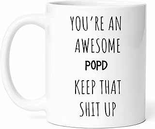 You're An Awesome Popd Mug - Outstanding Coffee Cup - Funny Gift From Family - Loving Grandpa Tea Mugs - Cups - 11 Oz Ceramic Gifts For Birthday, Him, Her, Grandparents Day, Gathering, Mentor