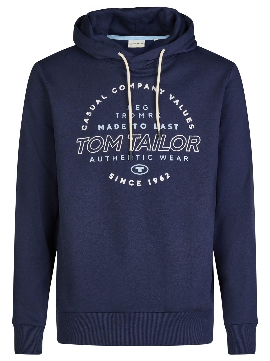 TOM TAILOR Hoodie Herren Regular Fit Kapuzenpullover Pullover Print | Schwarz Grün Blau S M L XL XXL 3XL