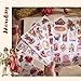 Vintage Stickers for Scrapbooking, Junk Journal - 24 Sheets Washi Sticker, Victorian Journal Stickers Book for Women, Self-Adhesive Scrapbook & Junk Journal Supplies (Red)