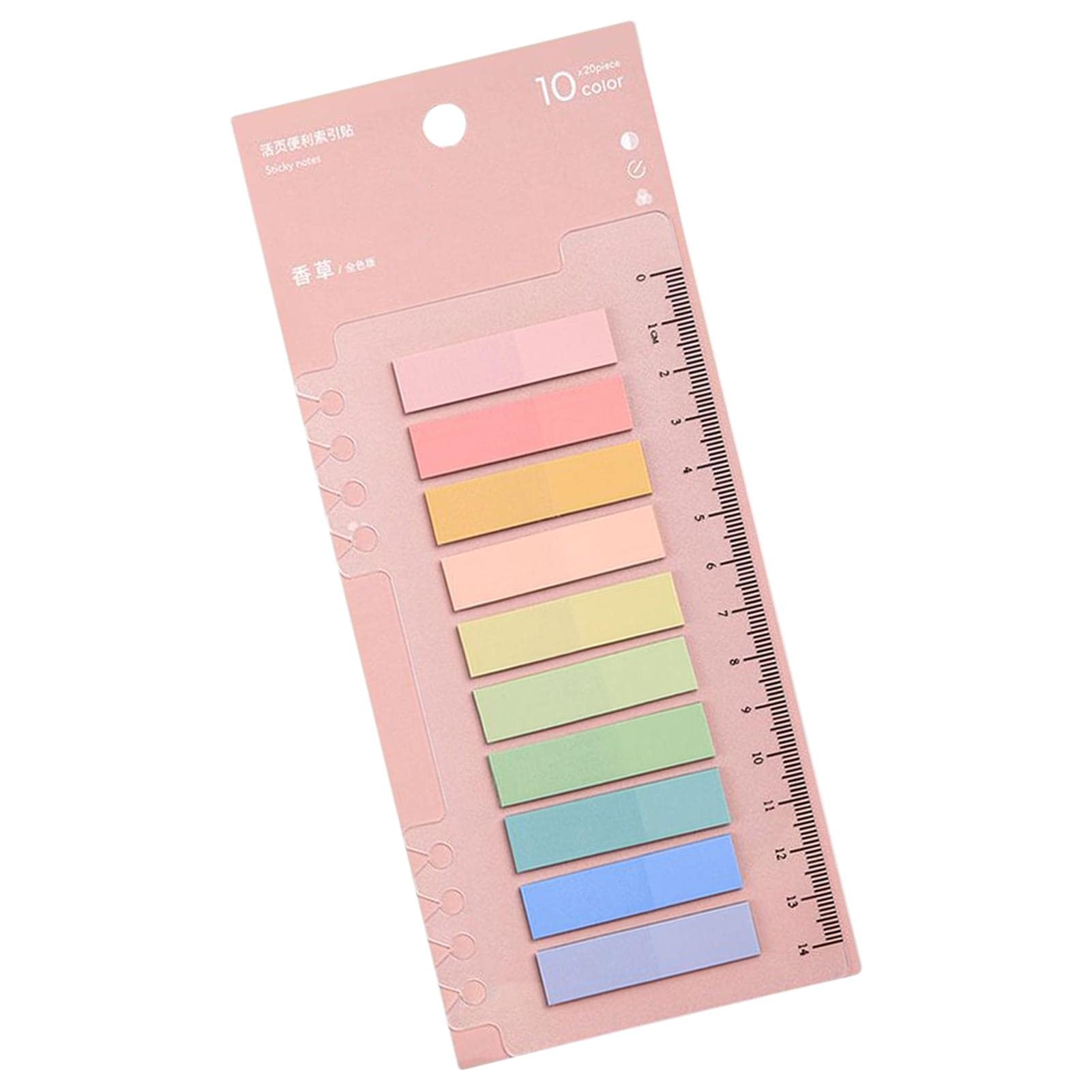 WANGQ Renywosi 10 Colores 200 Hojas Índice Pestañas, Notas Adhesivas De Colores, Marcadores De Página, Notas Adhesivas Pequeñas, Notas Adhesivas Pastel para La Oficina, El Hogar Y La Escuela