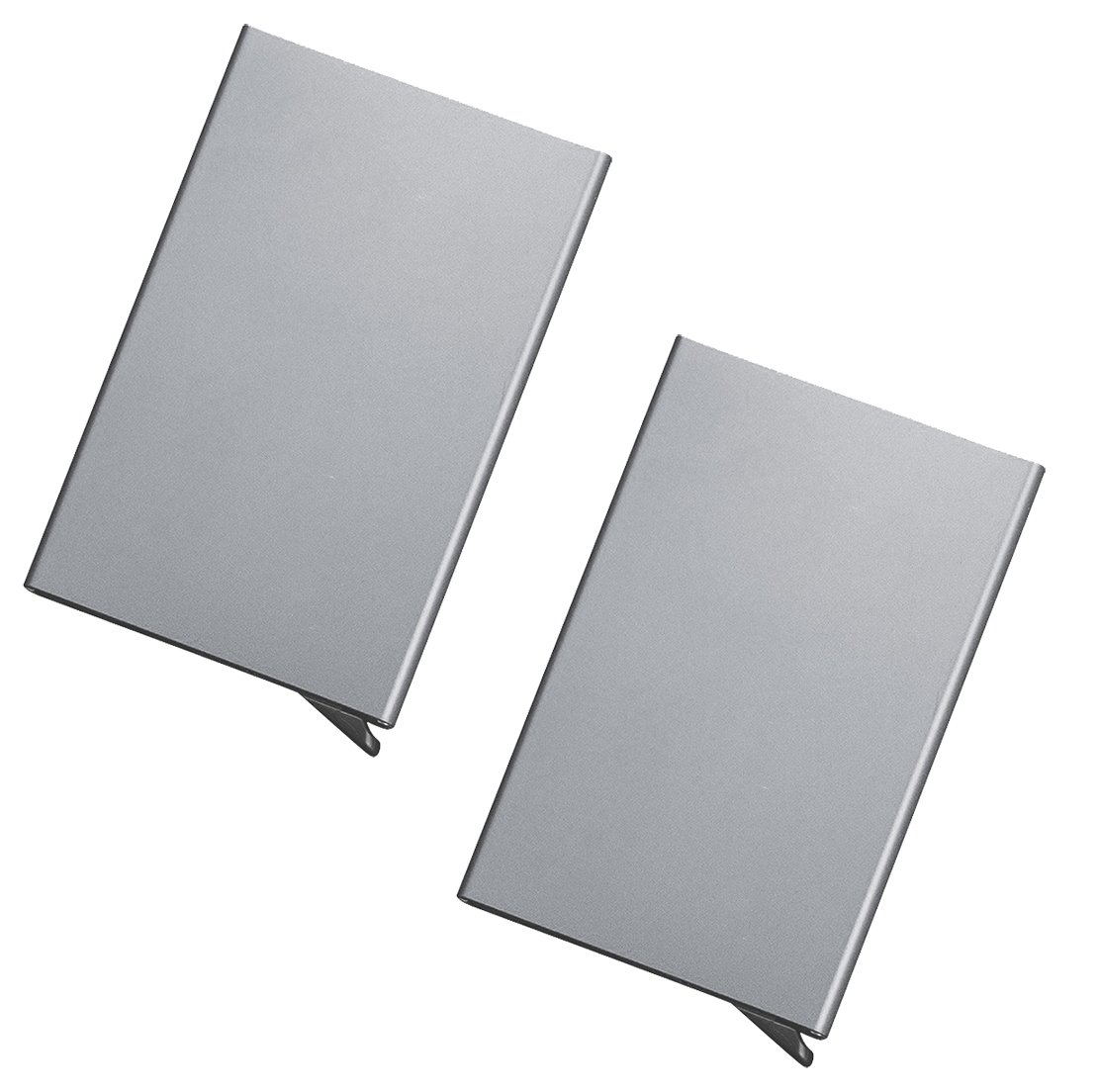 Stealodeal Silver Automatic Pop-Up RFID Protection |Pack of 2| Cards Case Card Holder
