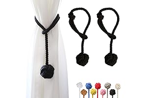 OCIOLI 2 Pieces Curtain Tiebacks: Decorative Towel Ties for Enhanced Ambiance