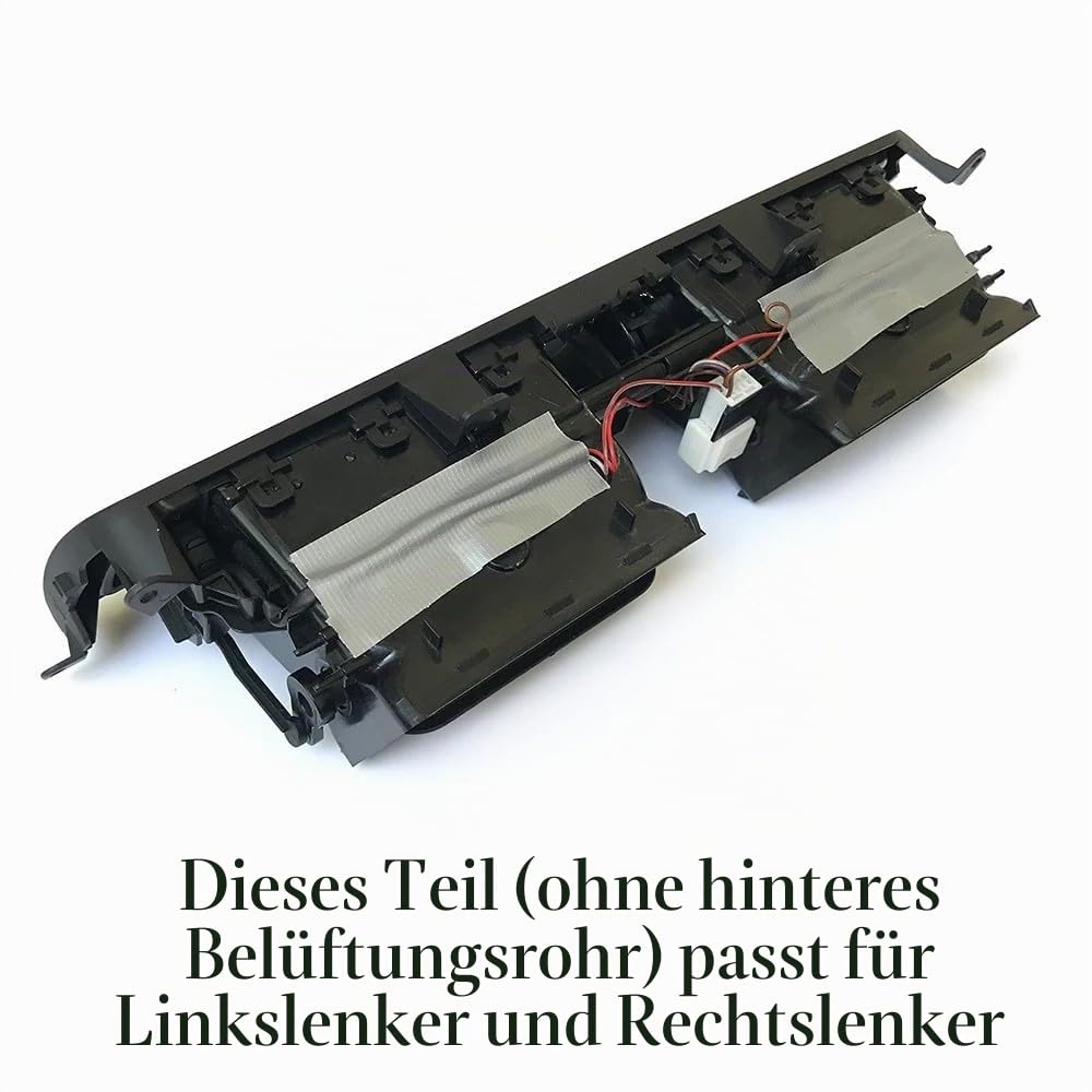 Auto-Armaturenbrett vorne zentrale Klimaanlage Panel AC Lüftungsgitter Montage für b-mw 5er Serie F10 F11 F18 64229166885 6422929209136 (Montage mit Chrom)