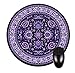 005 Rug Print-Purple-Round Mousepad-Great Office Accessory and Gift!