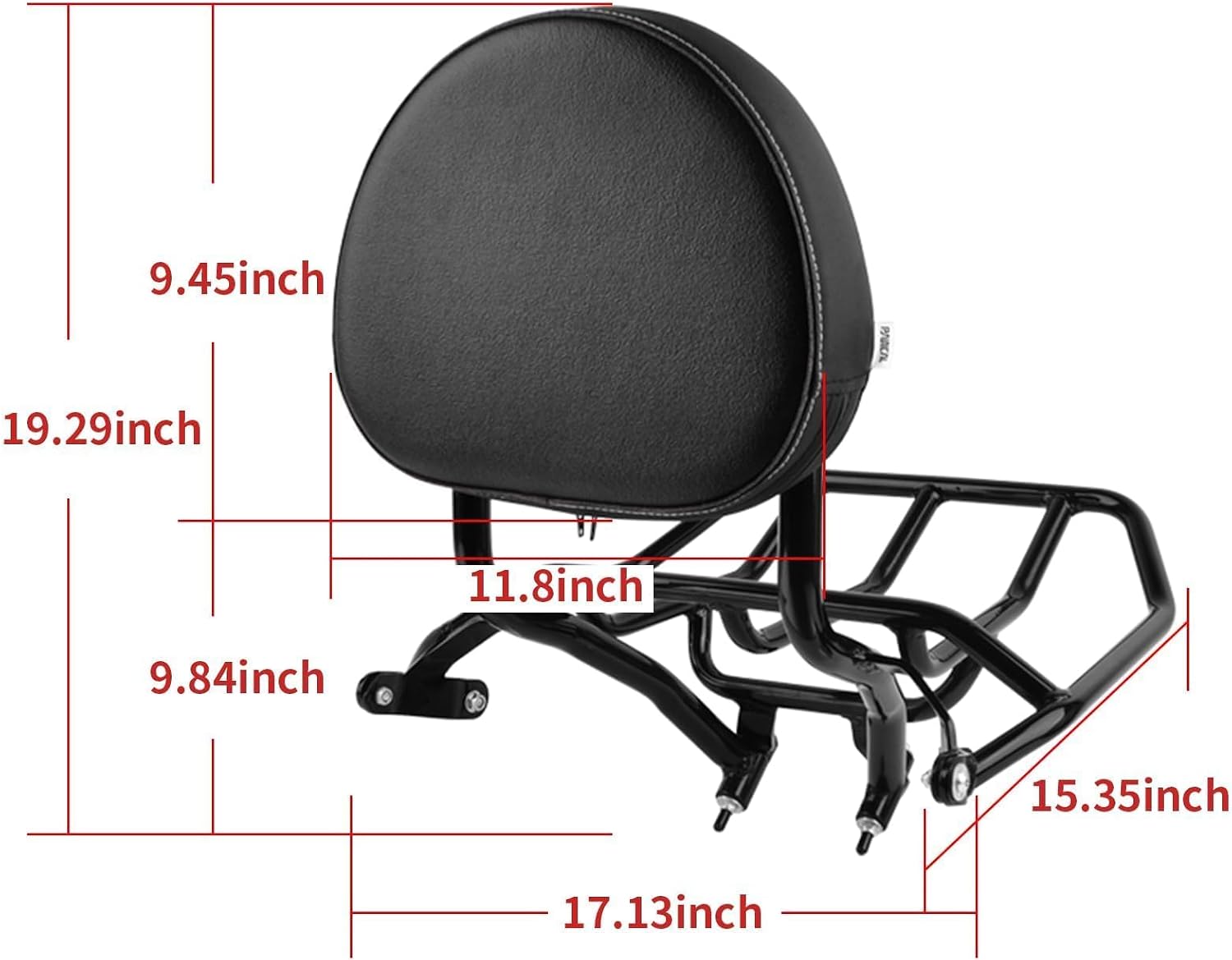 Panical Motorcycle for BMW K1600B Bagger Sissy Bar 2018-2026 Backrest Luggage Rack Accessories Passenger Rear Kit k1600 B Black (Black Backrest Luggage 0514)