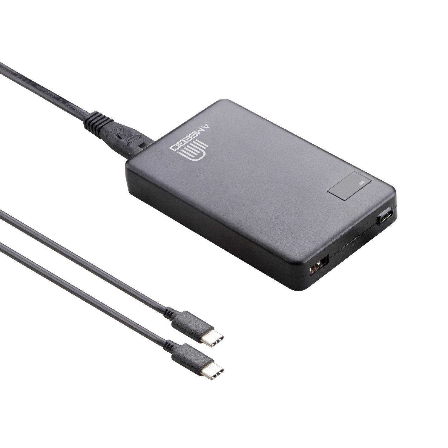 Cargador portátil USB C Cargador universal para portátil USBC 60 W, 1 puerto USBC 60 W, 1 puerto USBC 60 W, 1 puerto USBA de 10 W para ordenadores portátiles, tabletas y smartphones HP Apple