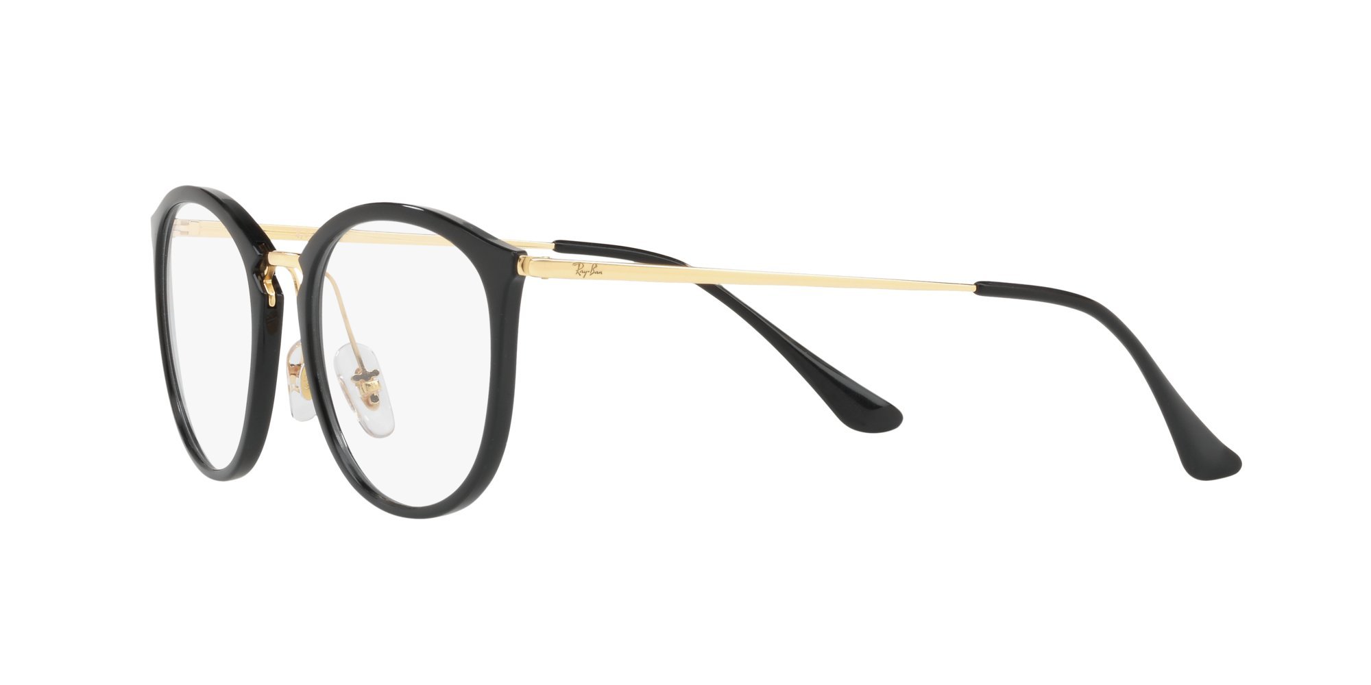 Ray-Ban Unisex-Erwachsene 0RX 7140 2000 51 Brillengestelle, Schwarz (Shiny Black)