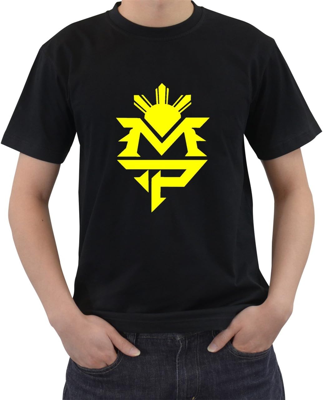 Manny Pacquiao Logo T-Shirt Short Sleeve Black Size L