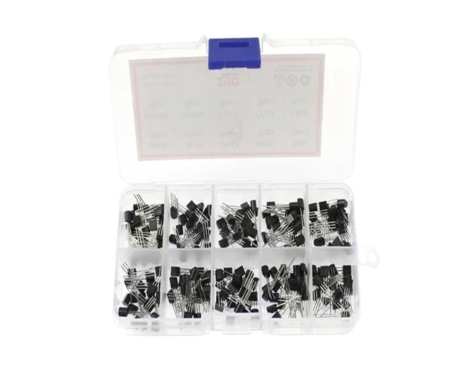 50-900pcs BJT Transistor Kit A1015 BC327 BC337 C1815 S8050 S8850 2N2222 2N2907 2N3904 2N3906 TO92 PNP NPN Triode Transistors Set(BC327-1015-840pcs)