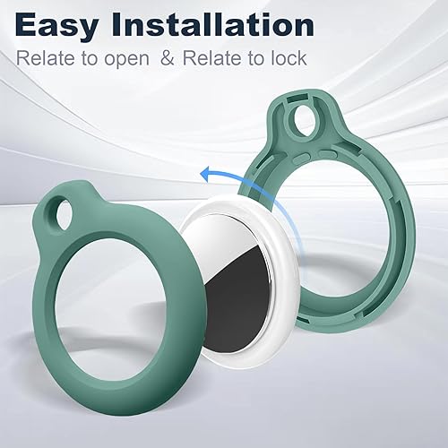 Miniatura 39 de Funda para AirTag con llavero, a prueba de golpes y antiarañazos, accesorios para localizadores GPS, para bolsos y maletas, transparente F5-Clear