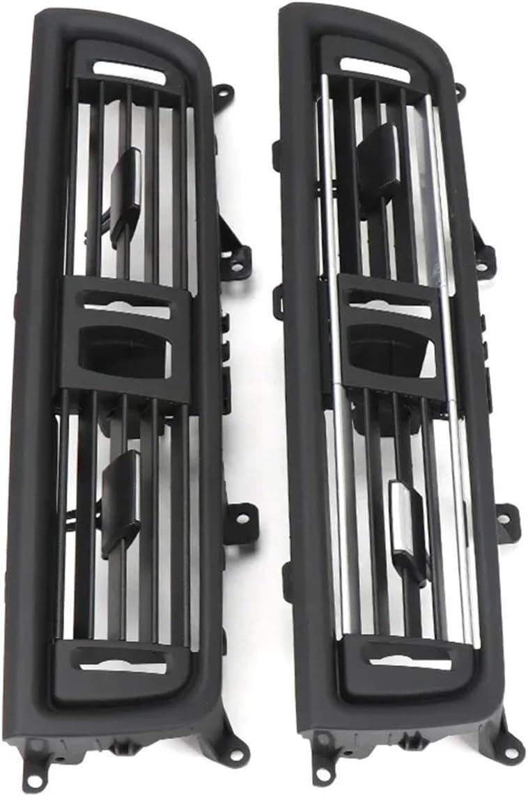 Front Console Central Air Conditioner AC Vent Grille | Compatible With BMW 5 Series F10 F11 520i 523i 525i 528i 535i 64229166885 64229209136(Black Model B)