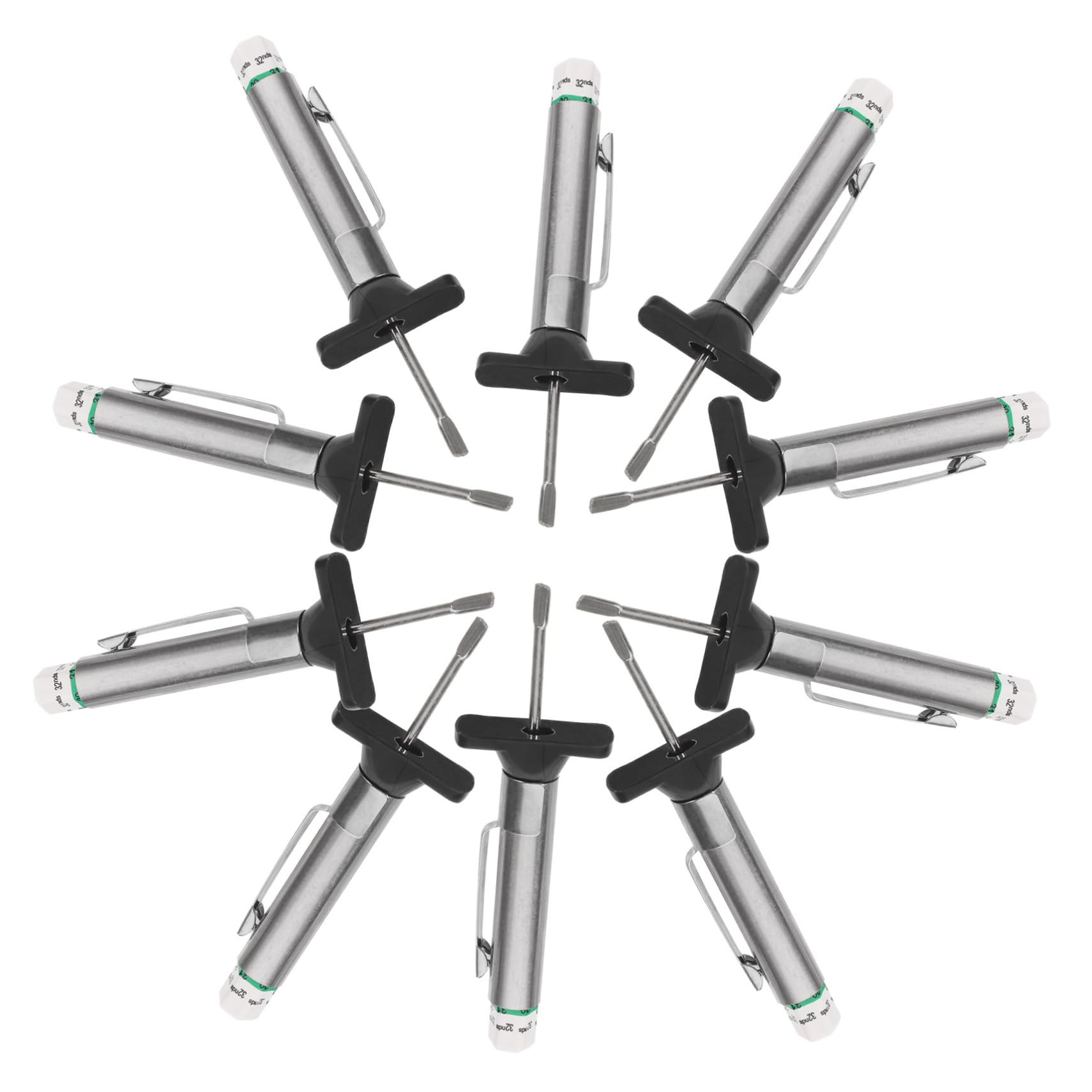 GARVALON 10pcs Tire Tread Depth Gauge Set 0 Color Coded Automotive Tread Depth Measuring Tool Accurate Tire Tread Depth Gauge for Cars Trucks and SUVs