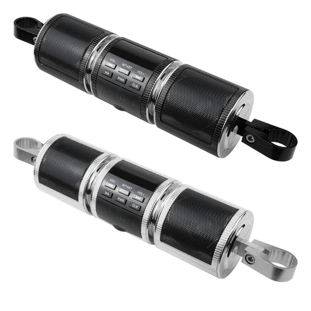 coche moto Bluetooth MP3 Audio Retrofit audio impermeable altavoz multifunción con pantalla doble altavoces