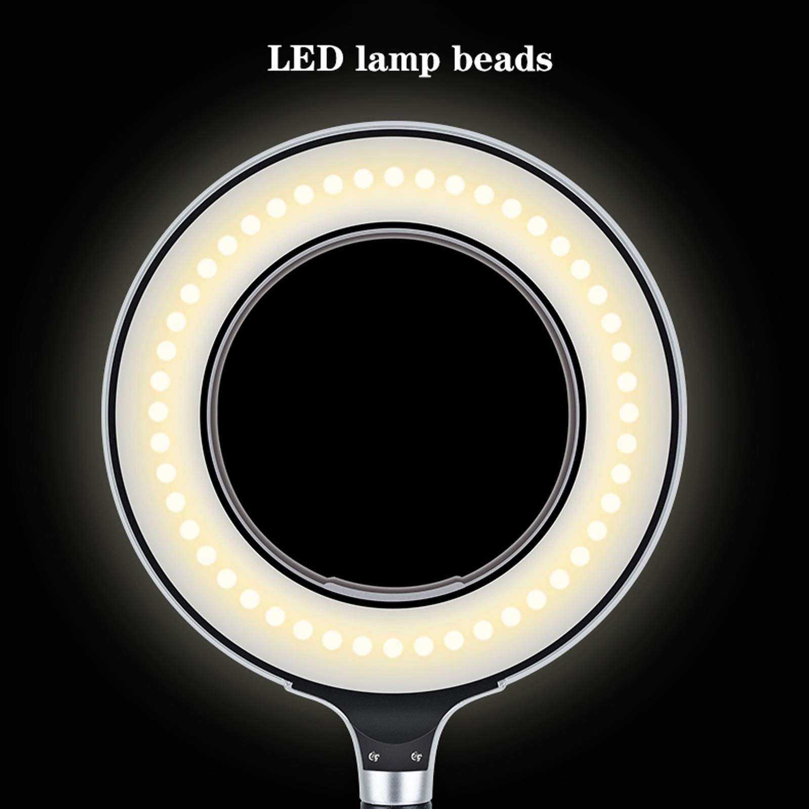 Lámpara Escritorio LED Lámpara de escritorio LED con 3 niveles de brillo de nivel 9W Enchufe luces de lectura, lámpara de escritorio anticuada para lectura, estudio y oficina (gris / plata) Flexo de E