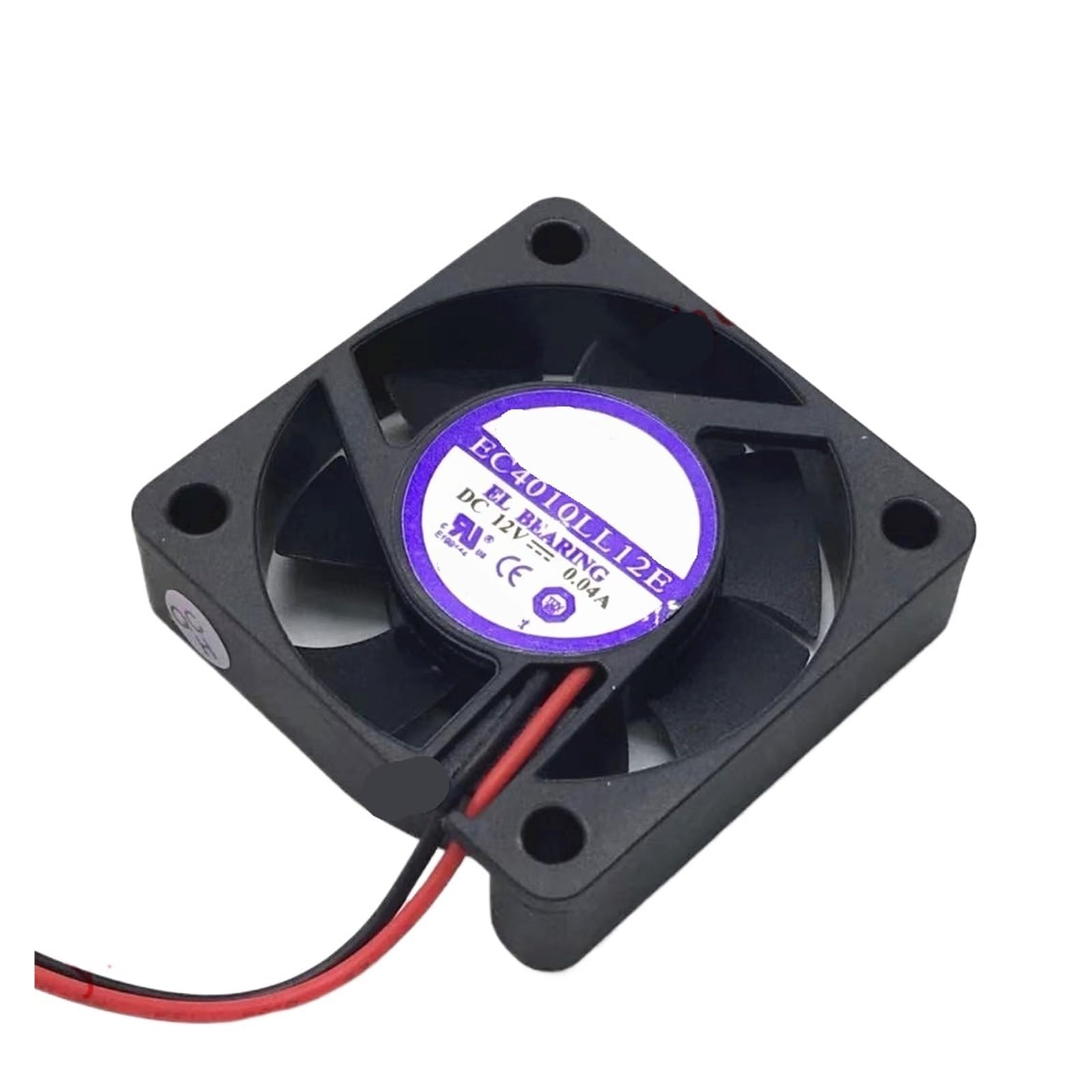 UITGVDQAT EC4010LL12E DC 12V 0.04A 40x40x10mm 2-Wire Server Cooling Fan