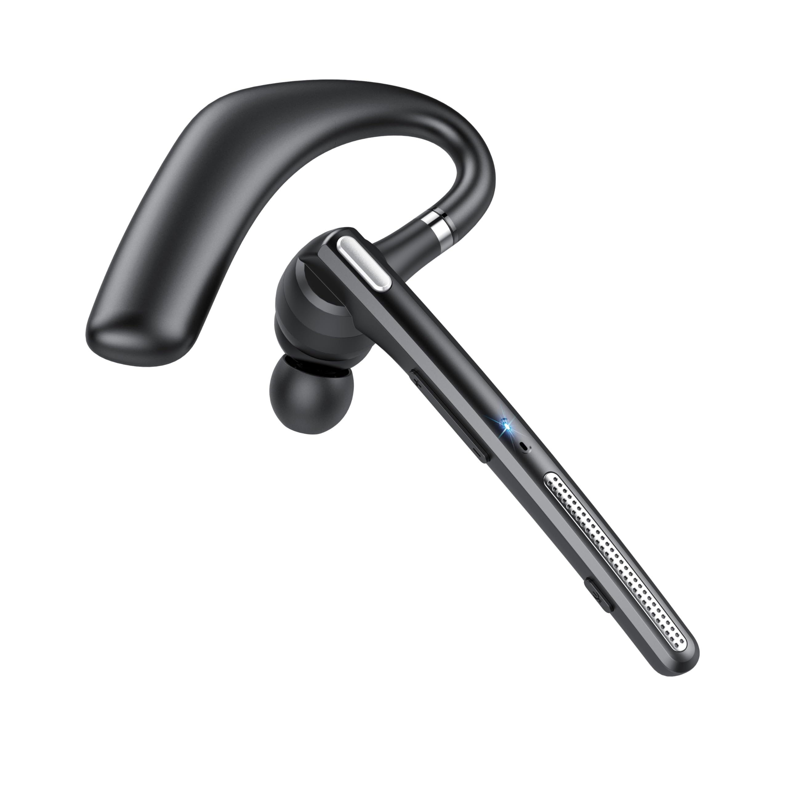 CASCHO Auricolare Bluetooth Singolo Cuffie Bluetooth V5.4, 100 Ore in Standby, Auricolari Bluetooth Singolo con CVC8.0 ENC Doppio Microfono, Doppia Connessione, Muto, Cuffie per Guida/Ufficio