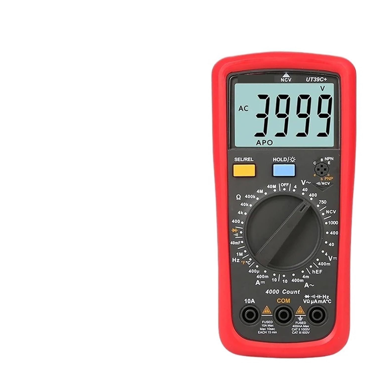 UT39A+ UT39C+ UT39E Plus Multimeter Digital Ammeter Voltmeter AC/DC Current Professional Electrician Tester Multi Meter(UT39E Plus)