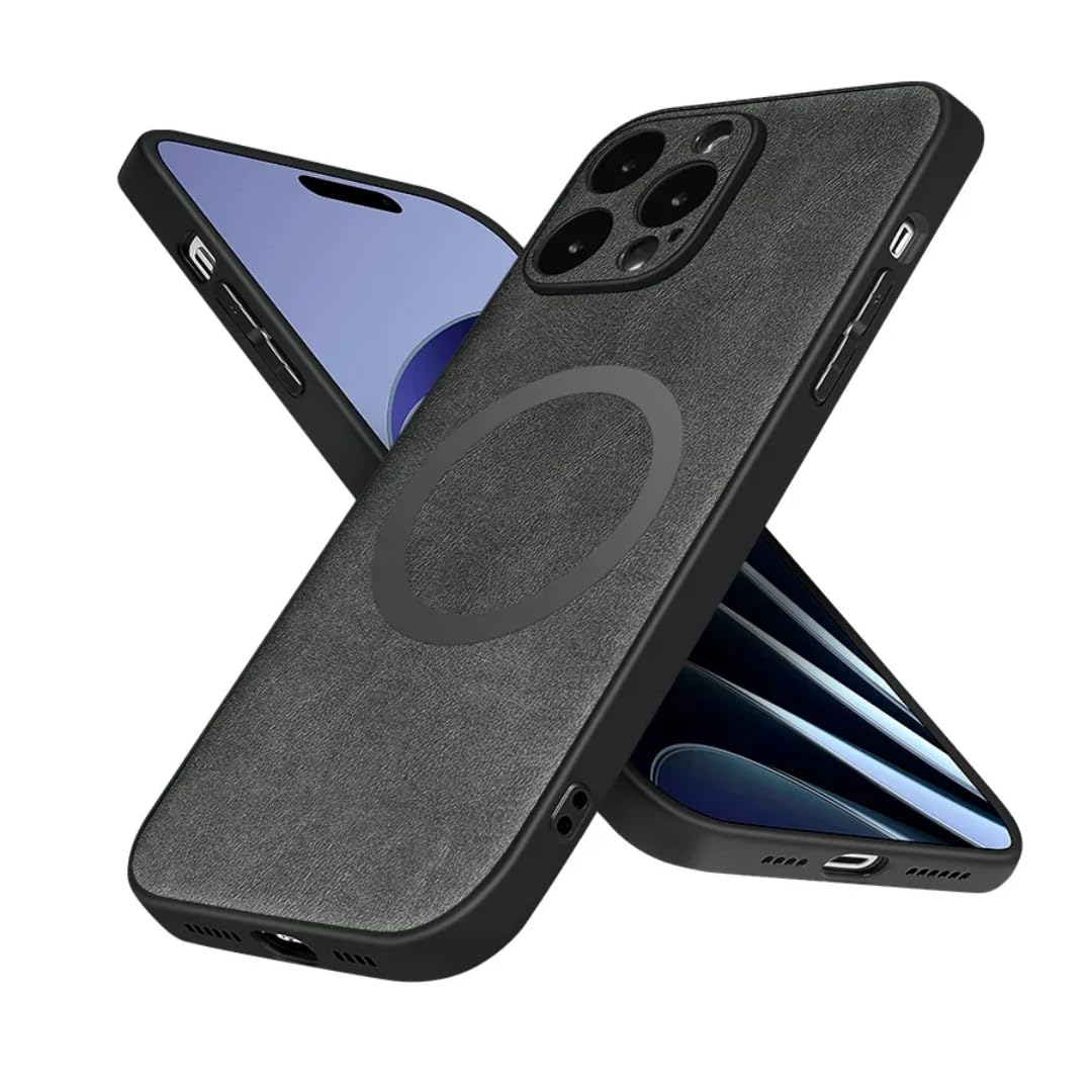 Étui magnétique iPhone 7 en cuir gris pour le bureau - 8