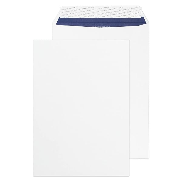 Blake Pure 229 x 162 mm 120 g/m2 Tasca Stacca e sigilla (RP83893) Bianco super wove, Confezione da 500