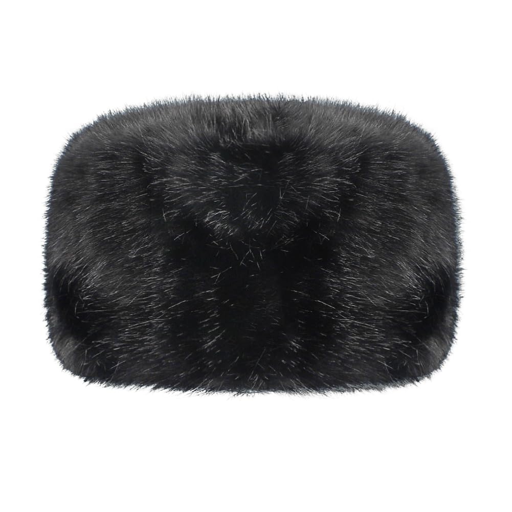 Chapeau Chapka Russe Hiver pour Homme Femme Chapeau de Trappeur en Fausse Fourrure Confortable Souple Chapeau Thermique Super Épais Bonnet Chapkas d'hiver Coupe-Vent pour Ski Snowboard Extérieur