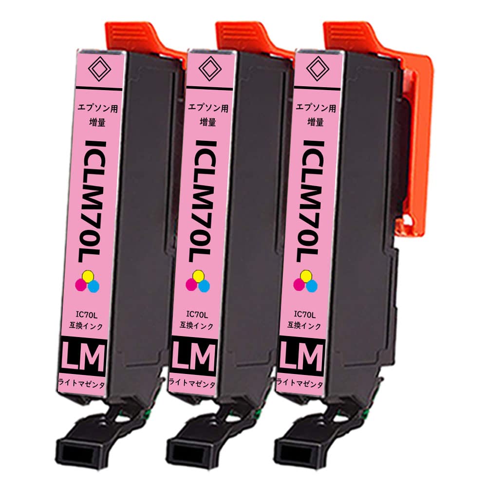 Amazon.co.jp: エプソン用 IC70 ICLM70 ICLM70L 互換インク