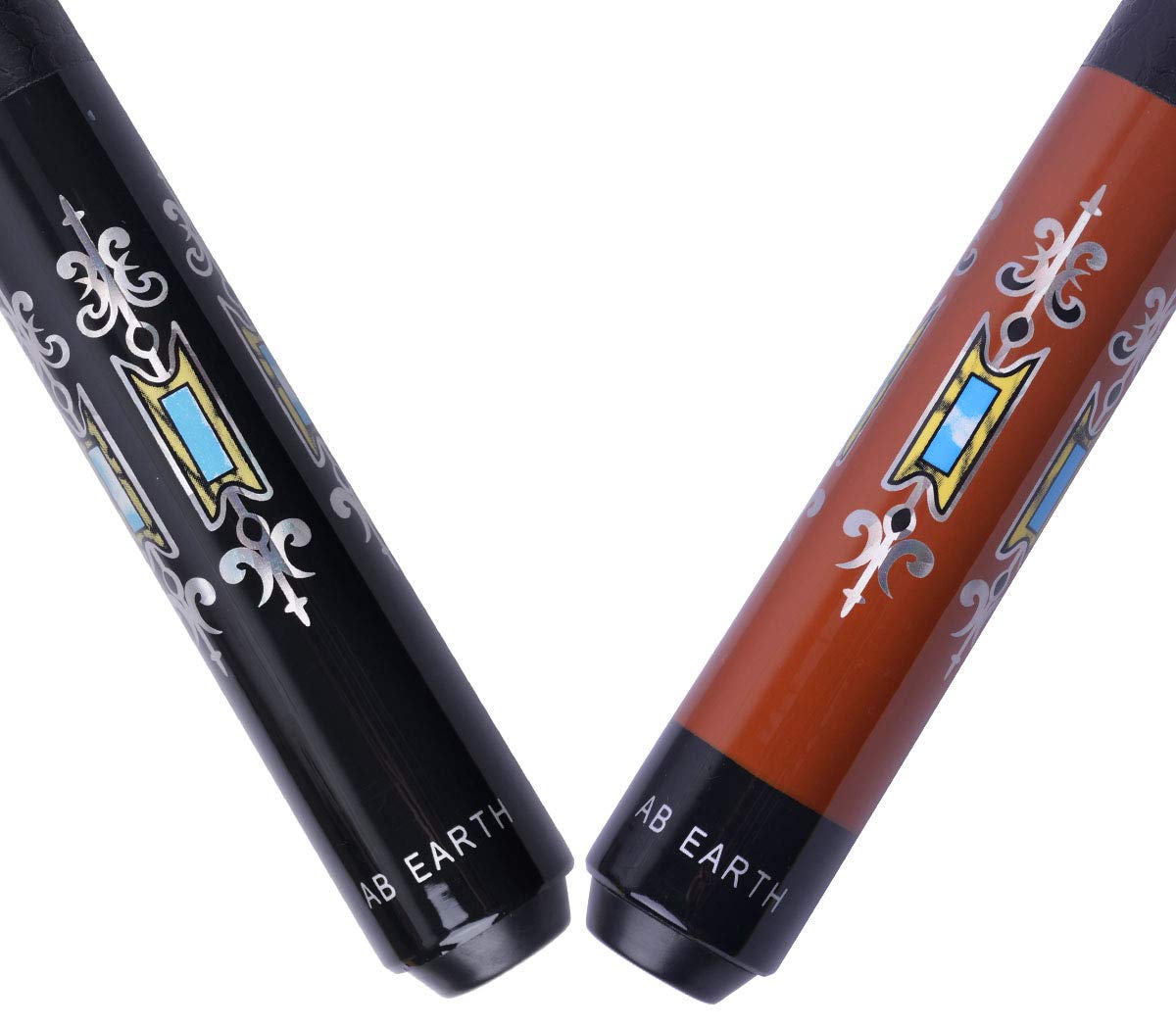 2-Piece Pool Cues 58 Inches American Billiard Screw-on Tips Cue House Bar Pool Stick