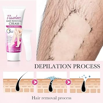 Hair Removal Cream for Women, Sensitive Depilatory Cream for Bikini