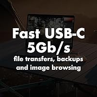 Vista 5 de LaCie Rugged HDD Externo Portátil de 5TB - Compatible con USB 3.0/2.0, Resistente a Golpes/Polvo/Lluvia para Mac y PC, Naranja, Gris