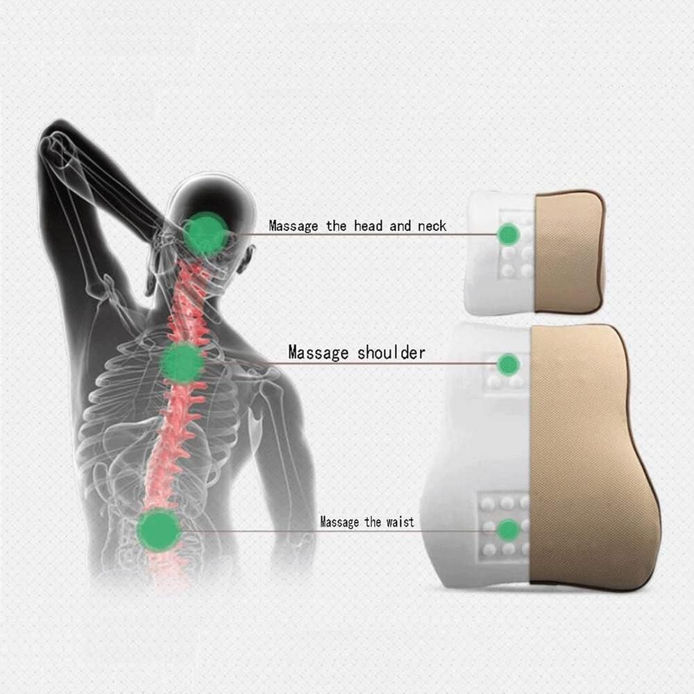 Lumbar Pillow-Lumbar Support Pad Backrest Orthopedic Design with Low Back Support for Cars, Office Chairs and Wheelchairs, Improved Posture(D)