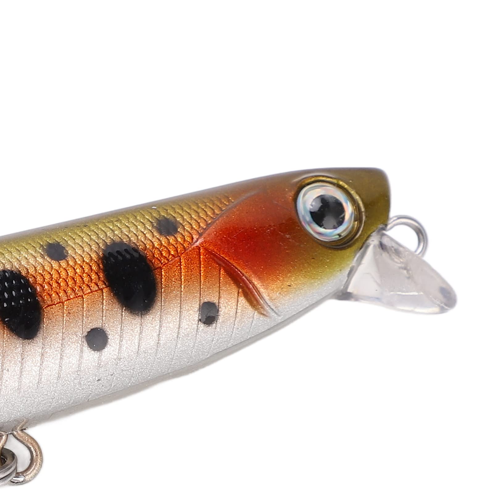 8 Stück 8 cm/14 g Minnow-Angelköder, sinkende Hartköder-Köder-Set, superweite VIB-Köder mit rollenden Stahlkugeln und scharfen Haken, lebensechte 3D-Augen zum Angeln auf Barsch,