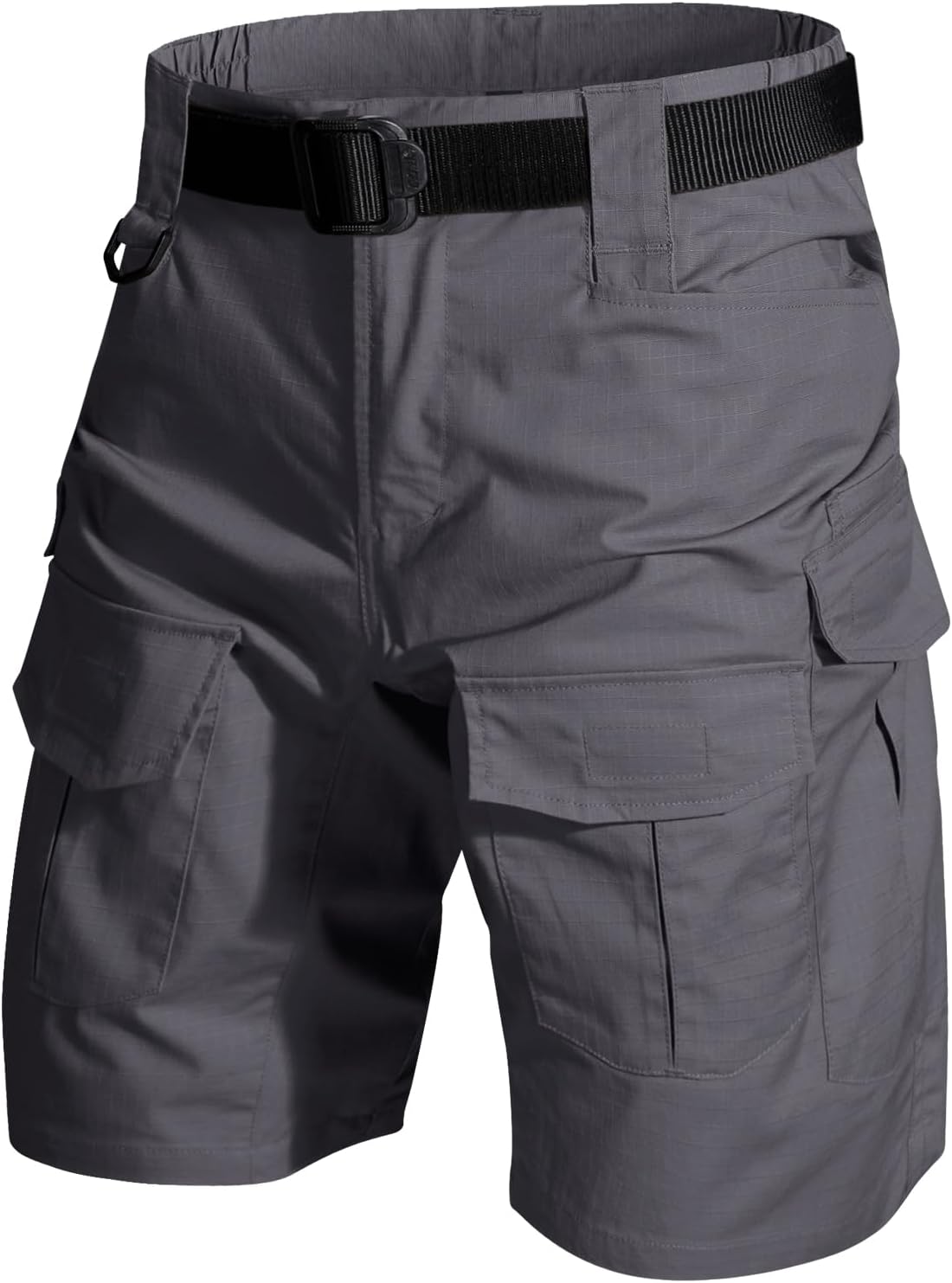 Mens Tactical Cargo Work Shorts Waterproof Rip Stop Stretch Outdoor Hiking Military Combat Shorts with Multi-Pocket (No Belt)