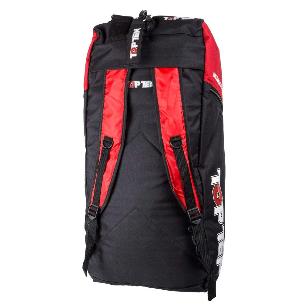 TOP TEN Rucksack-Tasche UFA 75x30x35 cm schwarz-rot