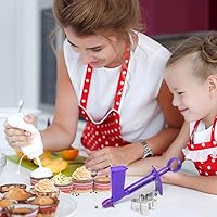 Vista 7 de Paquete de 2 aplicadores de perlas de plástico, 2 tamaños, conveniente y rápido comestible, para decoración de pasteles de fondant