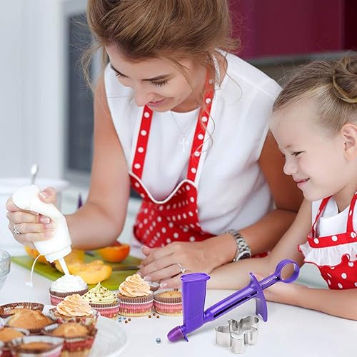 Miniatura 7 de Paquete de 2 aplicadores de perlas de plástico, 2 tamaños, conveniente y rápido comestible, para decoración de pasteles de fondant, para