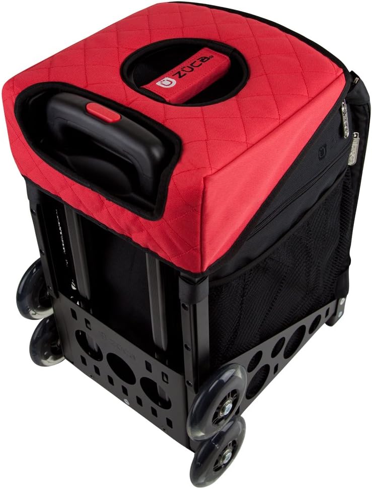 ZUCA Bag seat Cushion- Black/red