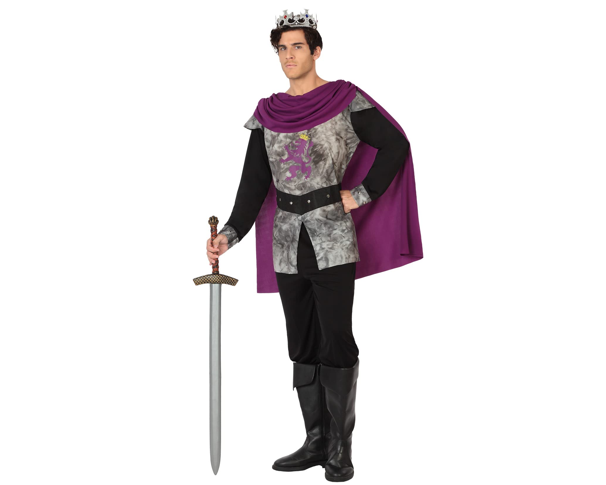 Atosa Disfraz Rey Medieval Hombre Adulto Violeta