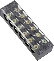 Vista 1 de uxcell 6 filas dobles 600V 60A Bloque de barrera de alambre Tira de terminales TBC-6006