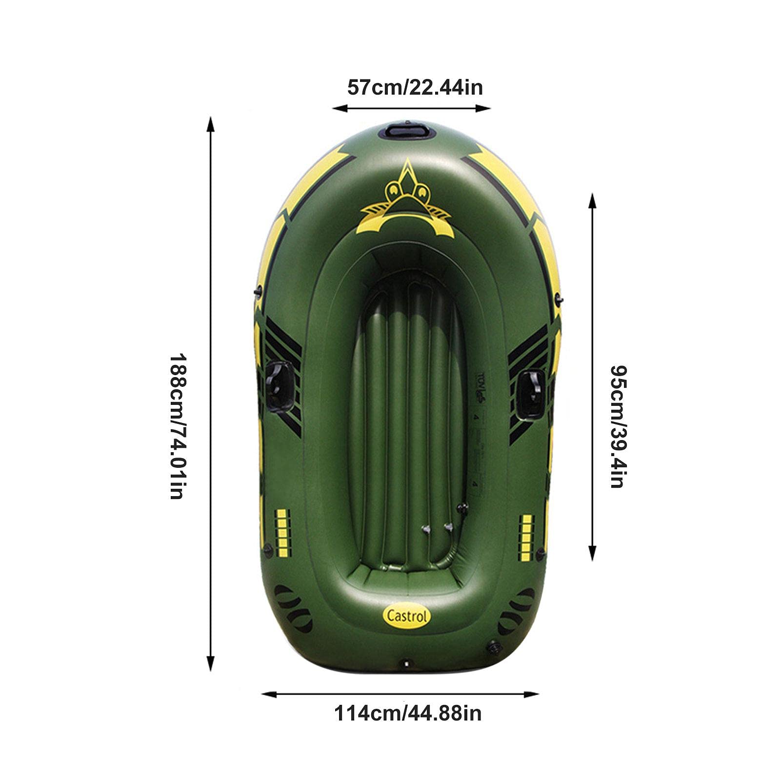 Schlauchboot Für 2 Personen Paddel Für Schlauchboot PVC Kleber Schlauchboot Paddel Für Schlauchboot Paddel, Pumpe, Reparaturset & Tasche - Aufblasbar