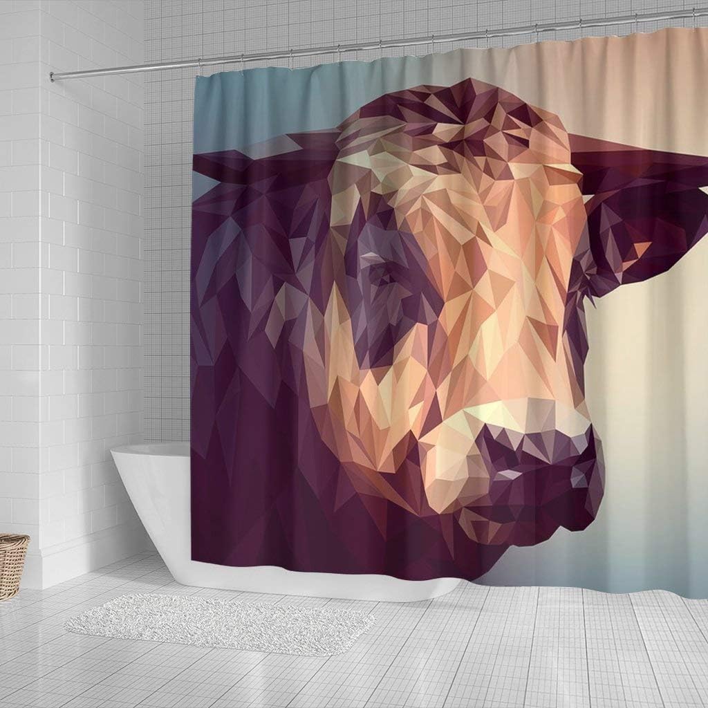 Cattle Vector Art Print Shower Curtains