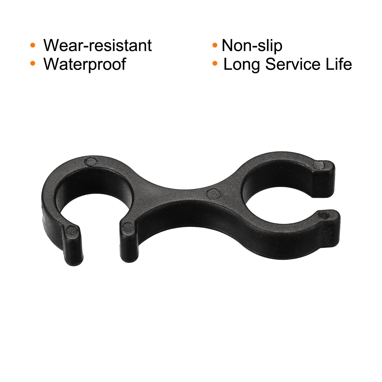 PATIKIL 6 Pièces Clips Pour Bâtons De Randonnée - Connecteurs Double Barre Pour Transport Facile Et Stabilité