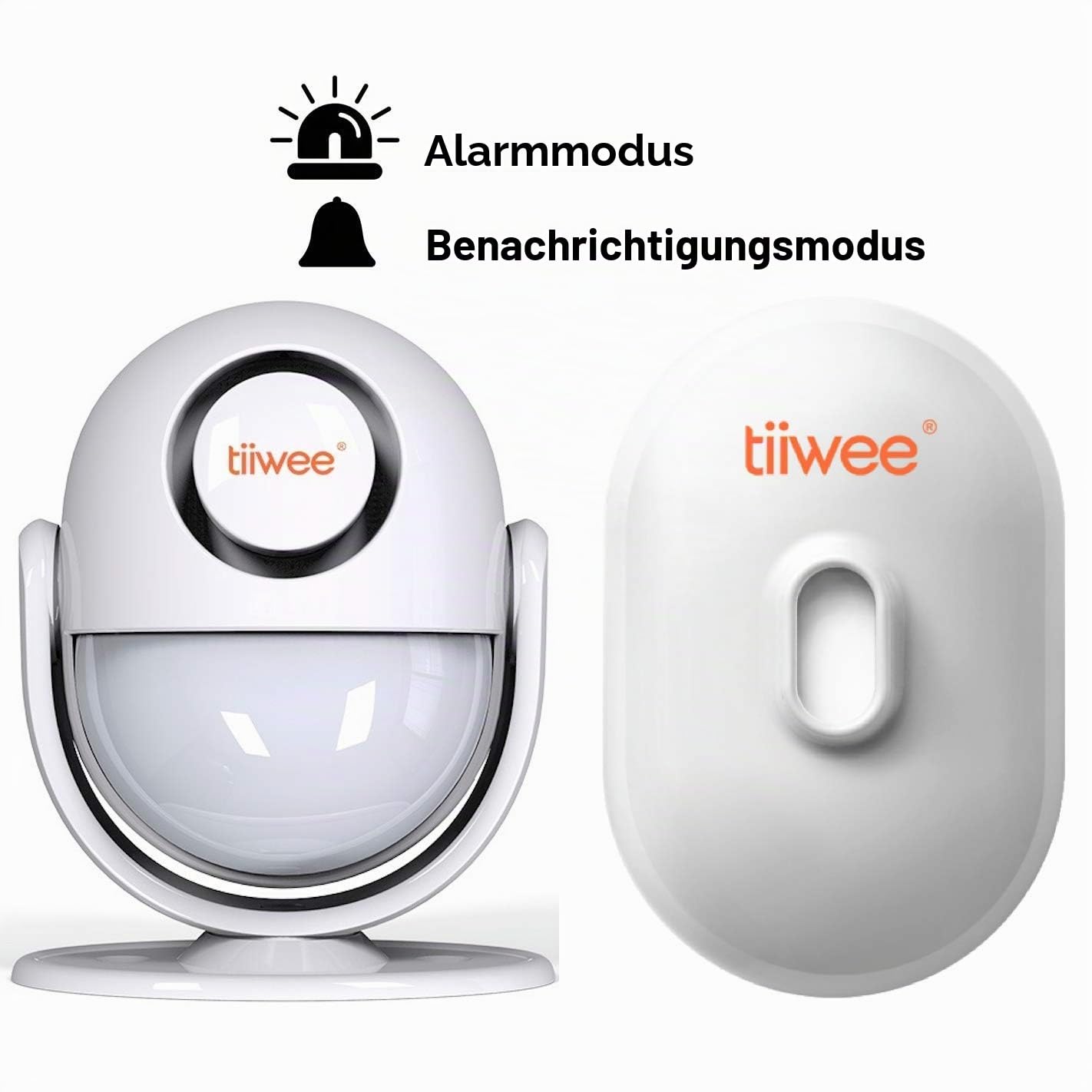 tiiwee IP54 Aussen PIR Bewegungsmelder für Home Alarm System, Weiss
