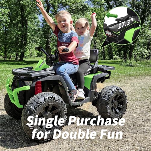 Image of Hikiddo Kids ATV 4 Wheeler, 24V Ride On Toys Car for Big Kids Age 3-8 Year
