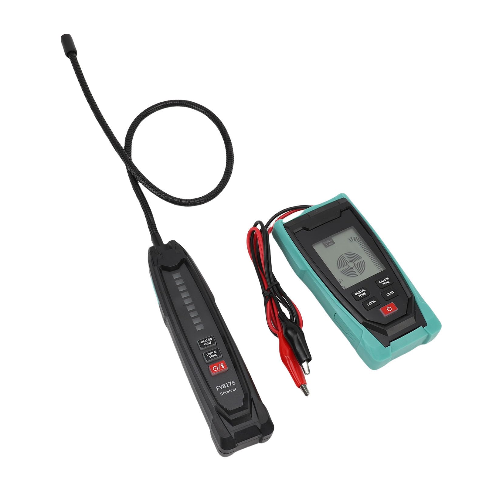 Fabater Localisateur Précis de Fils Souterrains, sensibilité Réglable, Traceur de Fil enterré Analogique Numérique pour Câble Réseau, Détection de Ligne Téléphonique, Paquet de 2