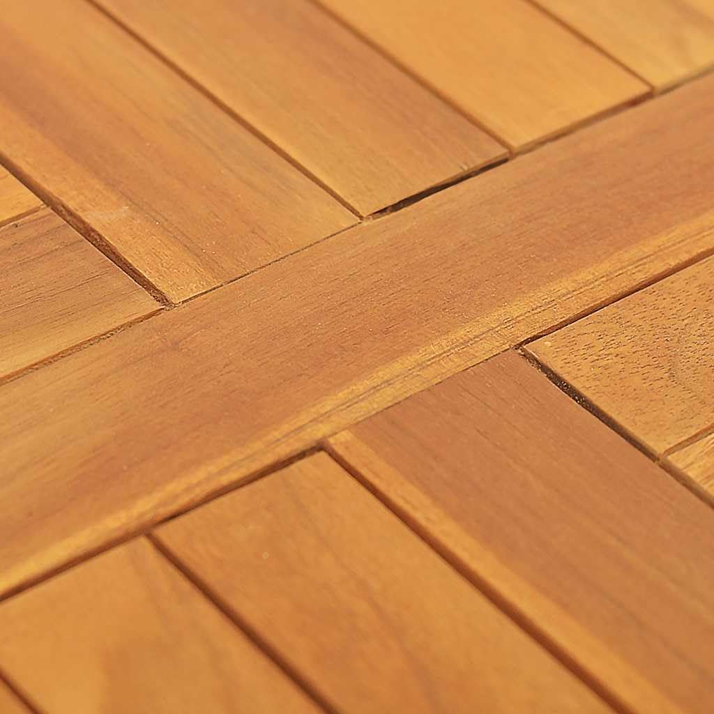 Rundmassivholz Tischplatte Teak 50 cm Durchmesser 2,5 cm Stärke für Esszimmer Gartenmöbel DIY BAU Möbelzubehör