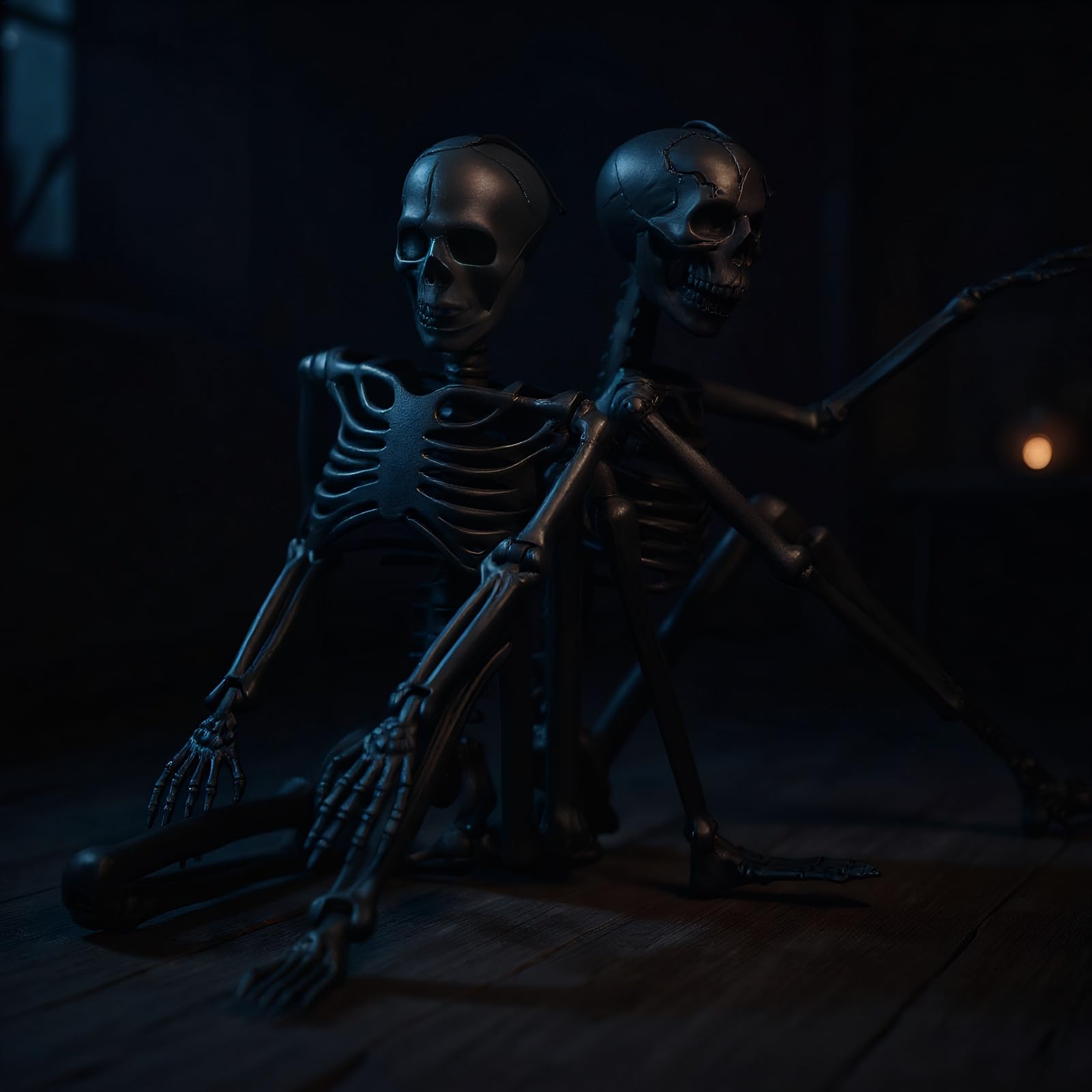 Decoración Esqueleto Halloween Modelo De Huesos Humanos Articulable Para