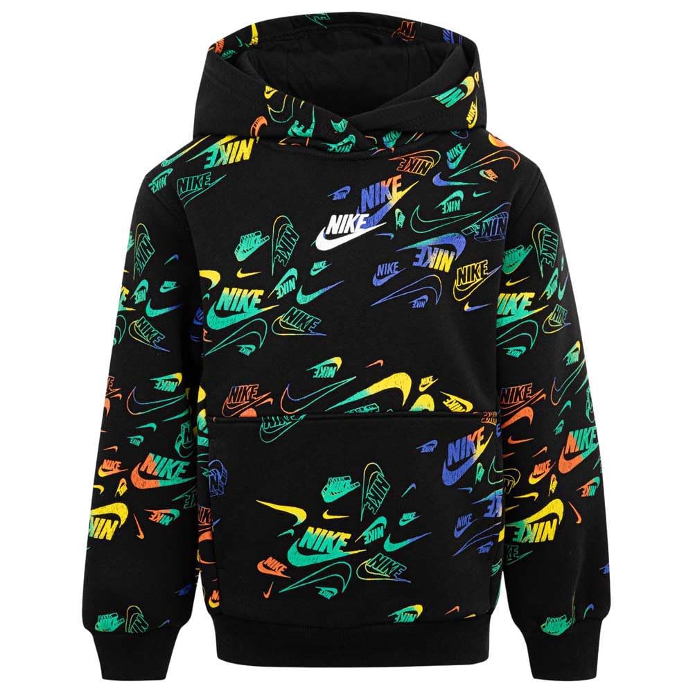 Nike Boys Black Nsw Aop Reveal Hoodie In - : 2 Years/3 Years Size 2 Kids
